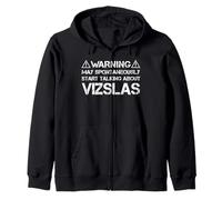 Warning May Start Talking About Vizslas Magyar Vizsla Sudadera con Capucha