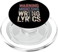 Warning Might Sing Wrong Lyrics Cantante de música |- PopSockets PopGrip para MagSafe