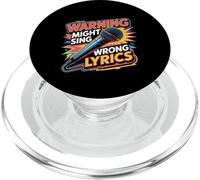 Warning Might Sing Wrong Lyrics Cantante de música |- PopSockets PopGrip para MagSafe
