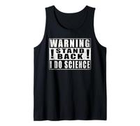 Warning Stand Back I Do Science Química Camiseta sin Mangas