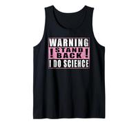 Warning Stand Back I Do Science Química Camiseta sin Mangas