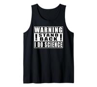 Warning Stand Back I Do Science Química Camiseta sin Mangas
