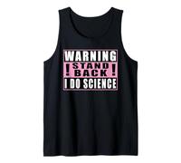 Warning Stand Back I Do Science Química Camiseta sin Mangas