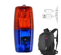 Warning Strobe Shoulder Lights - LED | USB Charging Waterproof Shoulder Warning Light, Highly Visible Red Blue Strobe For Night Running, Traffic Duty | Ideal For Outdoor Safety And Visibility