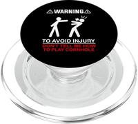 Warning To Avoid Injury Don't Tell Me How To Play Cornhole PopSockets PopGrip para MagSafe