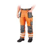 Warnschutzhose Con Rayas de Reflexión Naranja Neón Amarillo Visibilidad