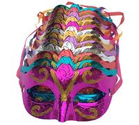 Warooma Pack of 12 Unisex Retro Masquerade Masks Half Face Mask Venetian Mask Wedding Props Mardi Gras Halloween Party Decoration Costume