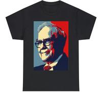 Warren Buffett Shirt Stock Market Traders Wall Street tee Warren Buffett Lovers Black XXL