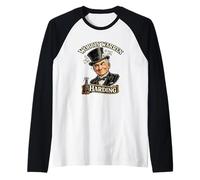 Warren Harding Wobbly Warren Sátira Presidencial Camiseta Manga Raglan