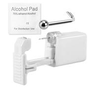 WARRIOR 1pcs Seguridad y sin dolor desechables Piercer Pistolas para NostrilJewels Estéril Alcohol Hisopos Adecuado para Mujeres y Hombres