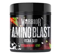 Warrior Amino Blast BCAA En polvo 270 g - Suplemento de aminoácidos - Bebida energética deportiva para durante o antes del entrenamiento con cafeína - 30 raciones (Fresa y kiwi)