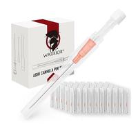 WARRIOR Cánula estéril desechable Agujas para perforar la nariz del oído Piercing para el cuerpo Accesorio de tatuaje profesional (50 piezas/caja, naranja 14G)