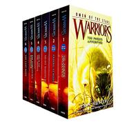 Warrior Cats Series 4 Omen Of The Stars Books 1 - 6 Collection Set by Erin Hunter (The Fourth Apprentice, Fading Echoes, Night Whispers, Sign of the Moon, The Forgotten Warrior & The Last Hope)