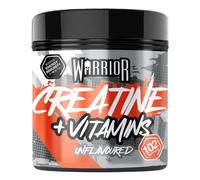 Warrior Creatina Monohidrato + Multivitaminas - Suplemento Deportivo para Fuerza, Recuperación y Energía - 80 raciones - (Sin sabor)