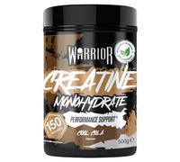 Warrior Creatina Monohidrato Polvo 500 g, Vegana - Cola Fresca | 3 g por porción, 150 porciones, micronizada, buen sabor, testada en laboratorio, para fuerza y masa muscular