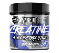 Warrior Creatine Monohydrate Plus Electrolytes Powder - Creatina y electrolitos para hidratación, fuerza y recuperación muscular - 80 raciones (Sin sabor)