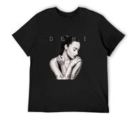Warrior Lyrics Demi Lovato Men's T Shirt Fashion Retro Clothing Round Neck Short Sleeves Black 3XL
