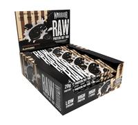Warrior RAW Barritas Proteicas 12 x 75 g - Galletas y Crema | 12 barritas, 20 g de proteína, alto en fibra, bajo en azúcar, avena integral, snack o pre-entreno