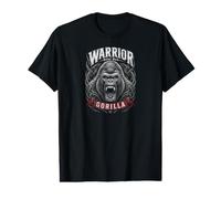 Warrior Silverback Gorilla Jungle King Graphic Camiseta gráfica económica