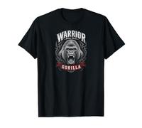 Warrior Silverback Gorilla Jungle King Graphic Camiseta gráfica económica