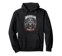 Warrior Silverback Gorilla Jungle King Graphic Sudadera con Capucha