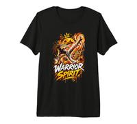 Warrior Spirit Camiseta Divertida Capoeira Roda Fighter Camiseta Premium