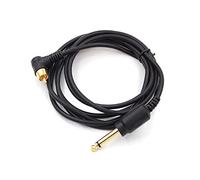 WARRIOR Tattoo Machine Clip Cord Cable de alimentación para máquina de tatuaje, cable de alimentación para Rotatory Tattoo Pen, pieza de repuesto RCA para bolígrafo rotatorio (RCA ANGLED)