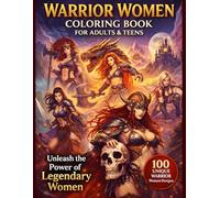 Warrior Women Coloring Book for Adults & Teens: 100 Epic Fantasy Female Warriors, Valkyries, Queens & Sword Fighters | Detailed Line Art for Relaxation, Stress Relief & Creative Escape
