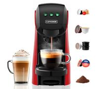 Warriors1 Cafetera Cápsula 5en1 para Dolce Gusto, Nespresso, Lavazza A Modo Mio, Espresso Point y Café Molido, 20bar, 0,8L, Automática y Compacta Máquina Multicapsula, Multibebida para Hogar y Oficina