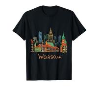 Warsaw Polonia Travel Souvenir City Landmark Gift Camiseta