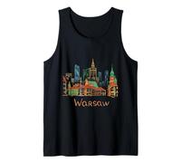 Warsaw Polonia Travel Souvenir City Landmark Gift Camiseta sin Mangas