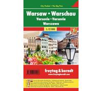 Freytag & Berndt Plano callejero Varsovia 1:12.000 plastificado PL 113 CP