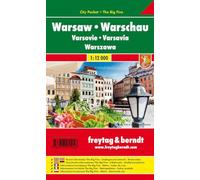Varsovia 1:12.000 plano callejero plastificado. Freytag & Berndt.: Stadskaart 1:15 000: PL 113 CP (Small city map)