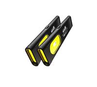 WARSUN Linterna LED compacta multimodo de bolsillo, 675 lm, recargable por USB-C, IPX4, material dual, estroboscópico rojo/azul, para llevar y viajar todos los días