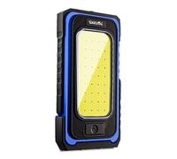 WARSUN Linterna Taller LED Recargable Linterna de Trabajo COB Lámpara de Inspección Linterna Magnética Portátil 1500LM para Camping Senderismo Emermengia (azul)