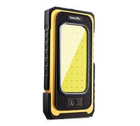 WARSUN Linterna Taller LED Recargable Linterna de Trabajo COB Lámpara de Inspección Linterna Magnética Portátil 1500LM para Camping Senderismo Emermengia (amarillo)