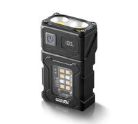 WARSUN Mini linterna LED pequeña, linterna de bolsillo recargable con batería de carga rápida, linterna magnética, linterna de camping