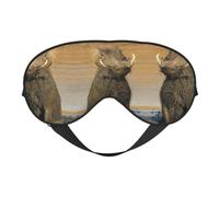 Warthog - Máscara de ojos para máxima comodidad para dormir, ajustable, transpirable y elegante, perfecta para sensibilidad a la luz, insomnio