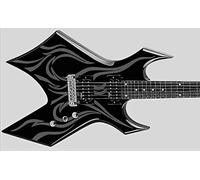Wartribe Warlock King Stickers Inlay Vinyl Guitarra & Bass Pegatinas Guitarra (plata)