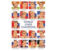 WarumSchach. World Chess Champions 1886-2024 - All Chess World Champions from Steinitz to Gukesh - Ilustración artística - DIN A1, A2, A3, A4 - Impresión brillante (DIN A3)