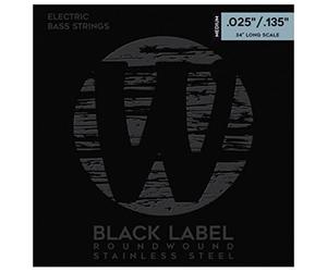 Warwick BlackLabel 025-135 - Cuerdas para bajo eléctrico (6 unidades)