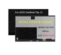 WARWOLFTEAM Repuesto para ASUS ZenBook Flip 13 UX363 UX363E UX363EA UX363J UX363JA Pantalla LCD OLED de 13.3 pulgadas táctil digitalizador Asamblea (sin bisel) (3840X2160 4K OLED)