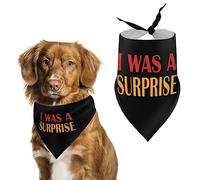 Was A Surprise Dog Bandanas Triángulo Baberos para Perros Lindo Bufanda para Mascotas Pañuelo para Mascotas pequeñas, Medianas y Grandes