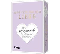 Was ich an dir liebe - Das Fragespiel für Oma und Enkelkind: Das Original. Tiefgründige und unterhaltsame Fragen für Großmütter. Geschenk für Weihnachten, Geburtstag, Familienfeier