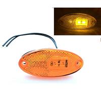 WAS IST WAS Luz LED naranja de gálibo de gálibo luz lateral E20 camiones remolque