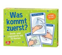 Was kommt zuerst?: Denk- und Legespiele mit 32 Karten für Kinder von 3 bis 8