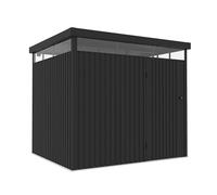 Wasabi - Caseta Jardín Exterior Metal 5,23m2 Ice - Grosor 0,40mm Robusto - Lámpara incluida - Cierre con Llave - Tragaluz 360º - Techo Plano - Cobertizo Resistente de Almacenamiento - 249x211x218cm