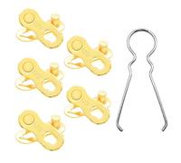 WASAGA Eslabón de la Cadena de Bicicleta, 3/5/10 Pares para 6/7/8/9/10/11/12 Speed Chain, Conjunto de Conector de Cadena de Acero Reutilizable de Plata y Oro