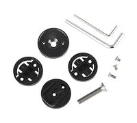 WASAGA Kit de Soporte de Montaje en Computadora con Tapa Superior de Vástago de Bicicleta Compatible con Garmin, Bryton, Cat Eye (Negro)