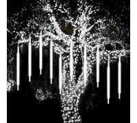 WASAGA Meteor Lights - Luces LED de Lluvia 20 Tubos 960 LED (Paquete de 2) 50cm - Carámbanos de Navidad y Nieve para Fiestas, Bodas y Decoración Urbana